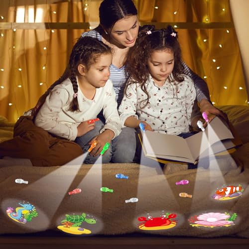 CHUNNIN 36 Pcs Ocean LED Finger Lights Glow in Dark Under Sea Party Favors - style: Sea Animal