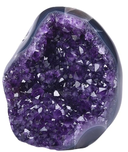 Premium Natural Amethyst Crystals Geode 7 to 8 lbs Healing Crystal Stones - size: 7 pound - 8 pound
