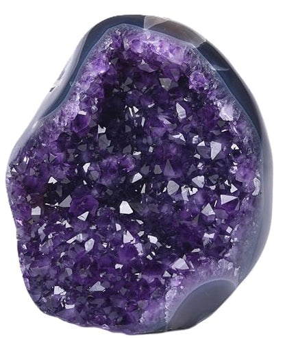 Premium Natural Amethyst Crystals Geode 7 to 8 lbs Healing Crystal Stones - size: 7 pound - 8 pound