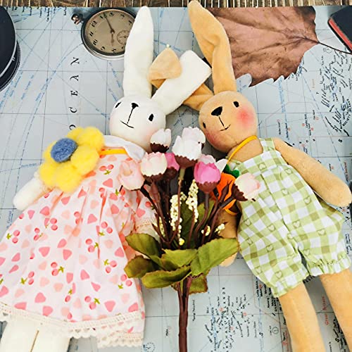 DIY Bunny Sewing Craft Kit, Handmade Fabric Project with Instructions - color: Bunny Style G
