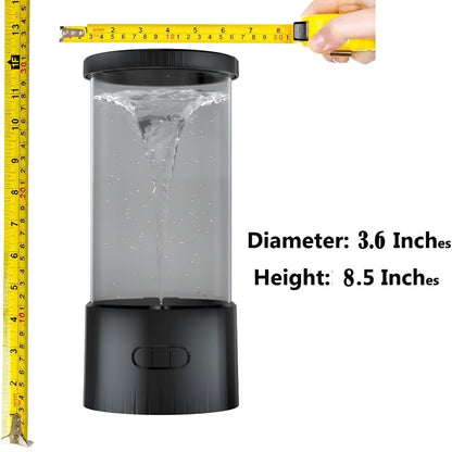 COLORLIFE Twister Water Vortex Lamp - size: Black 3.6*3.6*8.5