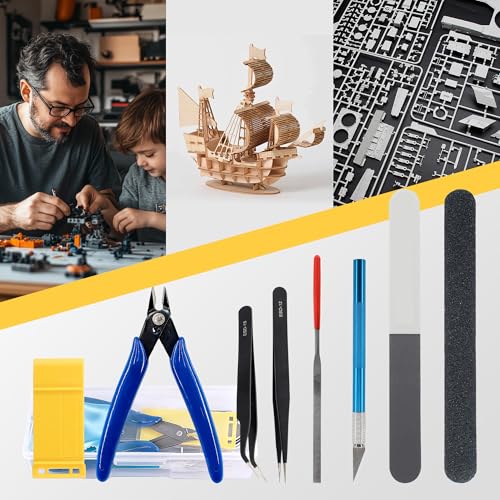 11PCS Model Tools Kit, Gundam Model Craft Set Hobby Building Tools Kit for Gundam Basic Model Assembling Building Repairing