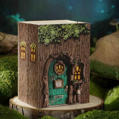 Mini 3D Wooden Doll House Craft Model with LED,DIY Miniature and Furniture Dollhouse Kit,Creative Room Idea for Valentine's Day Birthday Gift (Forest Wonderland) - color: Forest Wonderland