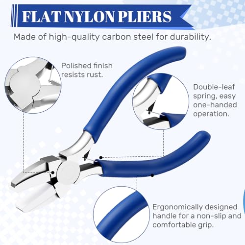 Mudder 2 Pcs Jewelry Making Tool 6 in 1 Bail Making Plier,Clear Blue - color: Clear Blue