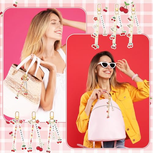 CraftyDream 558 Pcs Cherry Charm Keychain Making Kit DIY Crafts - style: Cherry