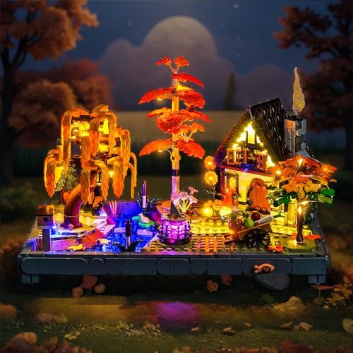 LocoLee Light kit Compatible with Lego 11372 Autumn Cottage Garden - No Model Only Lights, LED Lighting Accessories Compatible with Lego 11372 Autumn Garden (Standard Version) - style: Standard Version