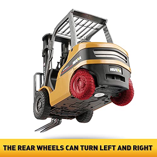 duturpo 1/50 Scale Diecast Forklift Truck Toys, High Detail Metal Construction Vehicles Model Toy for Kids (Forklift) - style: Forklift