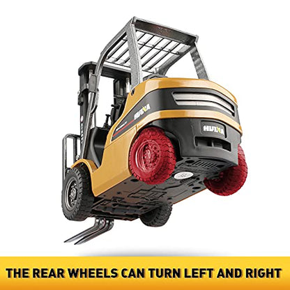 duturpo 1/50 Scale Diecast Forklift Truck Toys, High Detail Metal Construction Vehicles Model Toy for Kids (Forklift) - style: Forklift
