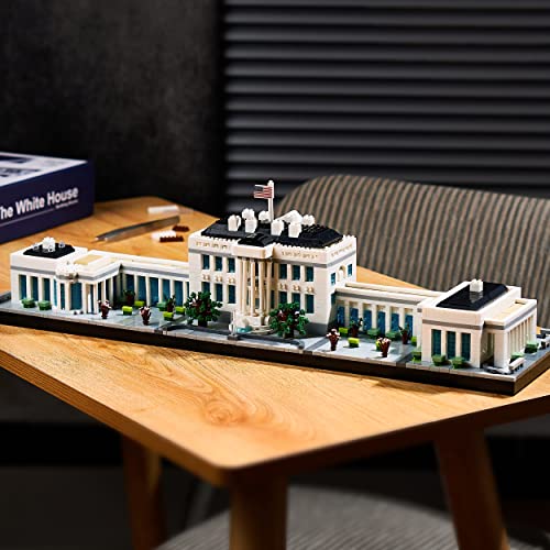 JXRLMB Architecture White House Modle Kit Micro Building Blocks Sets for Adults World Famous Landmark Collection Set U.S. Capital 3520 PCS for Teens 14+ - color: White House
