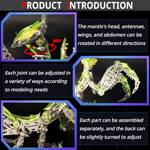 3D Metal Puzzles for Adults, Metal Model Kits Difficult Metal Building Kit - color: Green