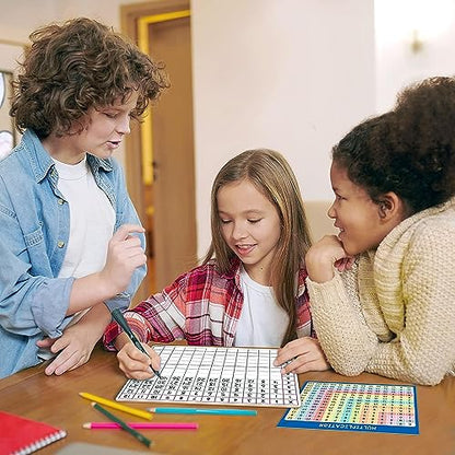 SCRIBBLEDO Multiplication Dry Erase Board 11x14, 12 Practice Problems