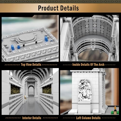 Reobrix Arc de Triomphe Building Set Paris Landmark Architecture Model Kit