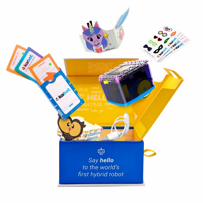 KaiBot STEM Coding Robot Kit for Kids | Screen-Free Computational Thinking & Hands-On Math Learning | Classroom & Homeschool Educational Robot for Grades K-8