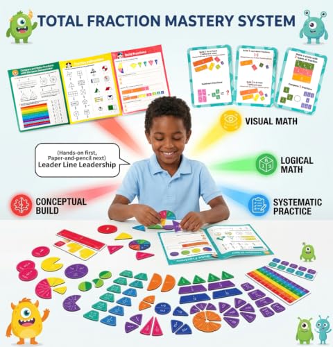 Extra Large Magnetic Fraction Educational Puzzle, Math Manipulatives