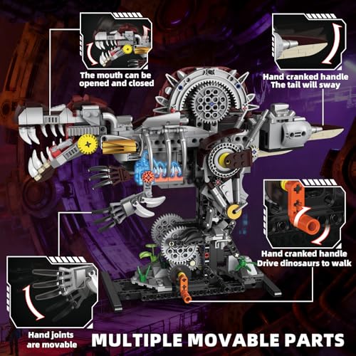 Mechanical Spinosaurus Dinosaur Building Set with Lights for Boys - color: Spinosaurus