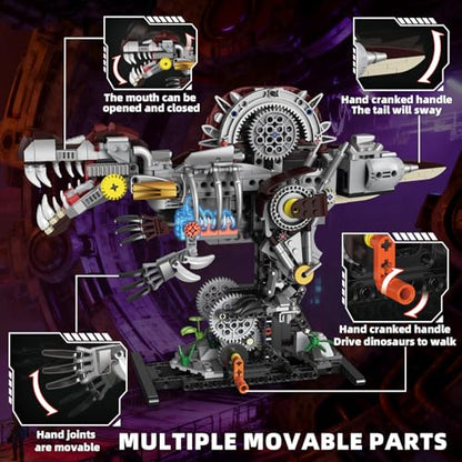 Mechanical Spinosaurus Dinosaur Building Set with Lights for Boys - color: Spinosaurus