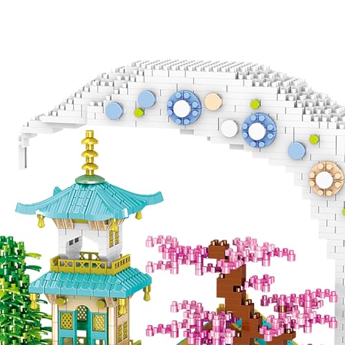 Moon Palace Micro Brick Building Set (3661 Pieces) – Famous Chinese Fable Architecture Model Educational Toy Gift for Kids and Adults - color: Moon Palace