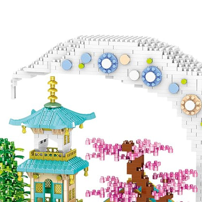 Moon Palace Micro Brick Building Set (3661 Pieces) – Famous Chinese Fable Architecture Model Educational Toy Gift for Kids and Adults - color: Moon Palace