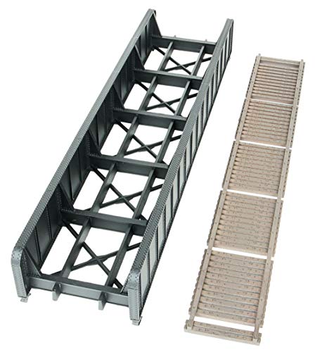 Walthers Cornerstone 70' Single-Track Railroad Through Girder Bridge 933-4502 HO Scale Model Railroad - Structure Kit - style: 70' Single-Track Railroad Through Girder Bridge