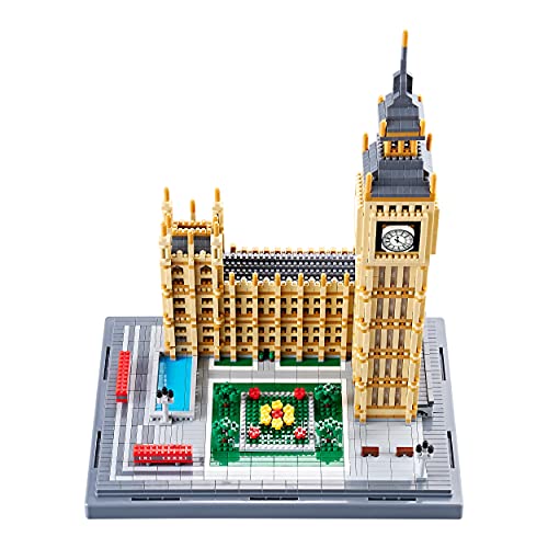 Big Ben Building Set for Adults, London Architecture Micro Blocks Model Kit