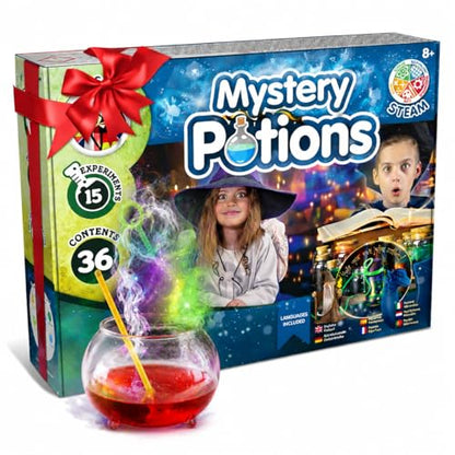 Science4you Magic Potions - Potion Making Kit for Children, Create & Mix your own Magic Potions - Magic Cauldron Toy for Kids Age 7 8 9 10 11 12+ Magic Toy & Crafts Set, Original Gift for Boys & Girls - style: 1. Mysterious Potions