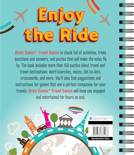 Brain Games - Travel Games: Puzzles, Trivia, Games, and More For Family Fun On the Go!