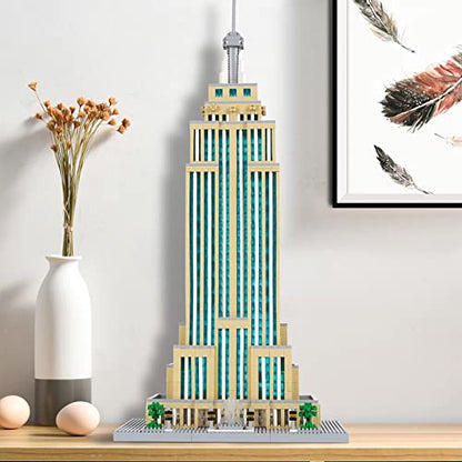 Mini Building Block Set, World Architecture Model Micro Mini Blocks Famous Landmark Model Building Toys, 3819 PCS - color: Famous Landmark