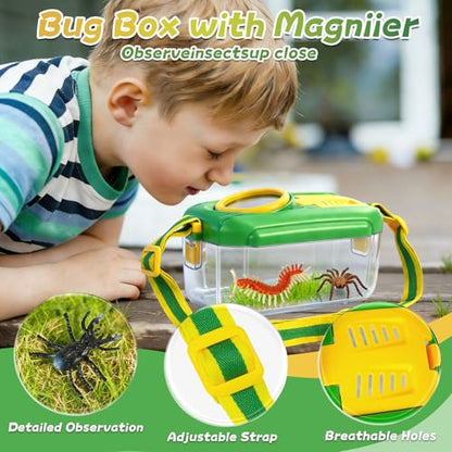 YongnKids 28 Pcs Bug Catcher for Kids with Butterfly Net for Kid Age 3 4-8