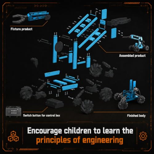 VANLINNY Robot Arm,STEM Project for Boys Age 8-12,Robotic Kit for Aged 12-16,Educational Science Kits for Kids, Building Experiment Robotics Set Project Gifts for 8 9 10 11 12 Years Old Teens