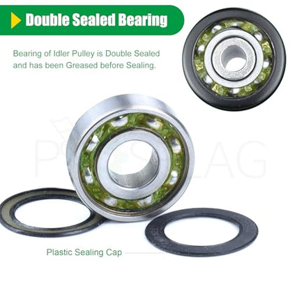 532196106 Husqvarna Idler Pulley for Husqvarna 54 Z254 RZ5424 Decks - color: T6 1x196106
