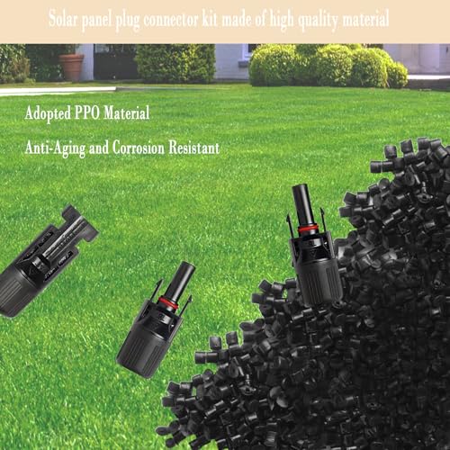 20PCS IP67 Waterproof Solar Connector Solar Panel Cable 5 Pairs - size: Solar Kit 10 Pair