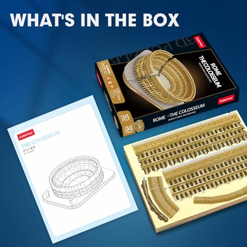 CubicFun 3D Puzzle for Kids - National Geographic Italy Rome Colosseum - color: Rome Colosseum