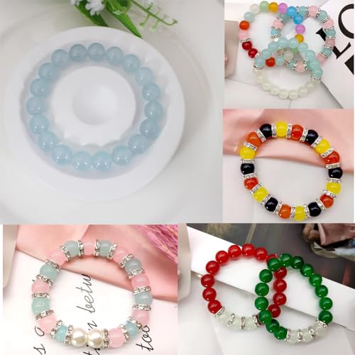 10mm Assorted Glass Beads 626pcs Kit for Jewelry Making - size: 10mm Mixed Set