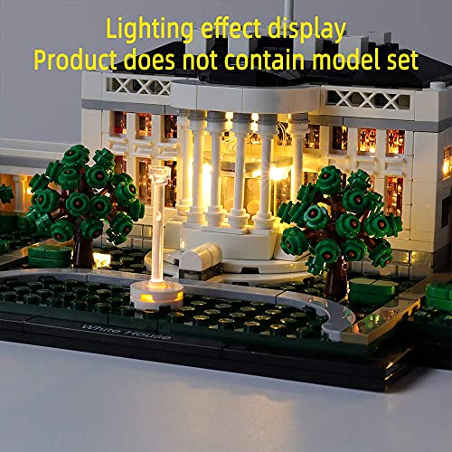 GEAMENT LED Light Kit for The White House - Compatible with Lego Architecture Collection 21054 Building Blocks Model (Model Set Not Included) - style: For 21054