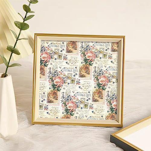6x6" Cardstock Single Sided Scrapbooking,Craft Decorative Scrap Book Paper - color: 24sheets-garden plants