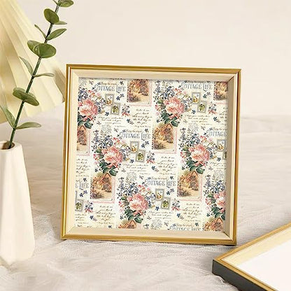 6x6" Cardstock Single Sided Scrapbooking,Craft Decorative Scrap Book Paper - color: 24sheets-garden plants