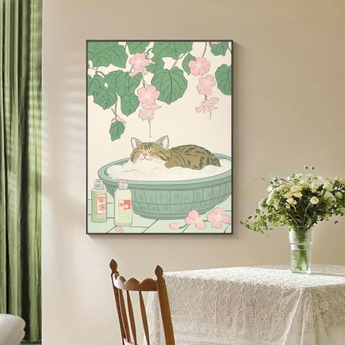 ARPADAMO Diamond Art Kits for Adults,cat Diamond Painting Kits 12x16in - color: DP01822