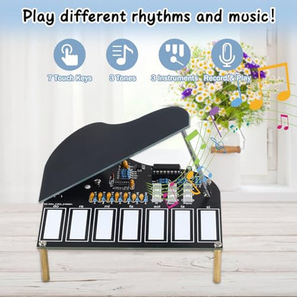 MIOYOOW 7-Key Electronic Piano Soldering Practice Kit for Teens & Students