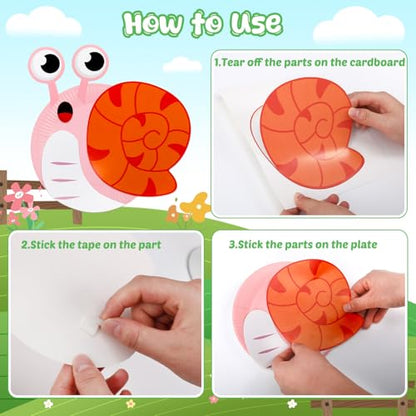 16 Pack Arts and Crafts for Kids Toddler DIY Animal Paper Plate Art Gifts - style: farm