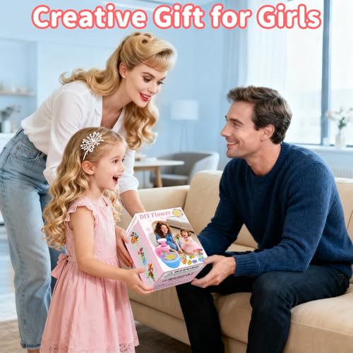 Fabric Flower Bouquets Toys for 3+, Flower Making Kit, DIY Arts and Crafts - size: Number of flowers（100pcs）