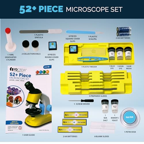 AmScope M44-KT-WM 200X Compound Starter Microscope Kit w/Dual - style: Microscope Kit with Book