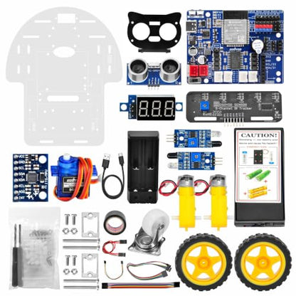 OSOYOO Espro 2WD Robot Car Kit for Arduino ESP32 STEM Learning w/Tutorials