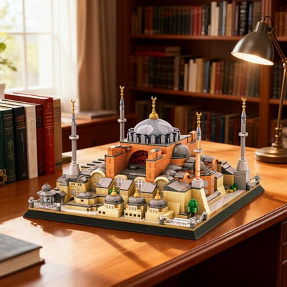 Hagia Sophia Cathedral Building Block Toy Landmark Architecture Model Kit for Adults Teens and Collectors Display Gift Set - style: Hagia Sophia Cathedral