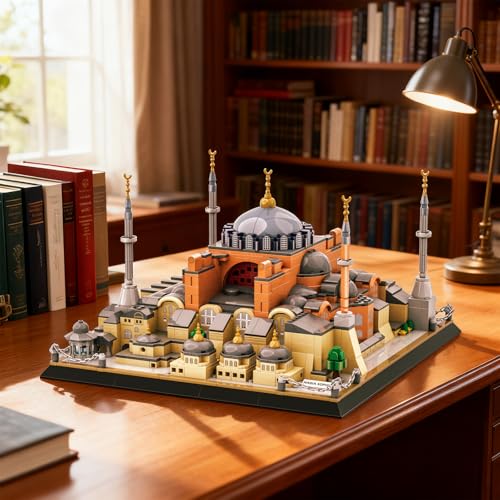 Hagia Sophia Cathedral Building Block Toy Landmark Architecture Model Kit for Adults Teens and Collectors Display Gift Set - style: Hagia Sophia Cathedral