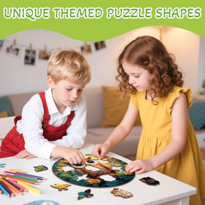 Animal Wooden Puzzles for Kids Ages 6-8 - Cute Owl - color: Cute Owl