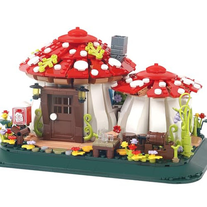 Mushroom House Mini Building Blocks Sets(1126PCS) not Compatible with Lego - color: 2233pcs