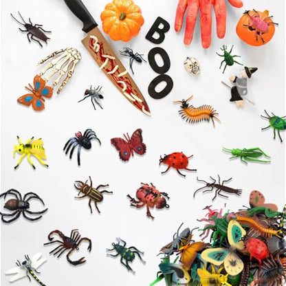 Fake Plastic Bug Insects Toys for Kids/Toddlers, Halloween Party Favors