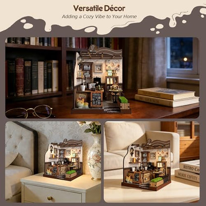 DIY Miniature House Kit, Dollhouse Diorama - Country Cafe