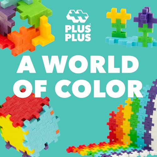 PLUS PLUS Rainbow Mix Tube - Mini Interlocking Building Blocks Set - color: Rainbow