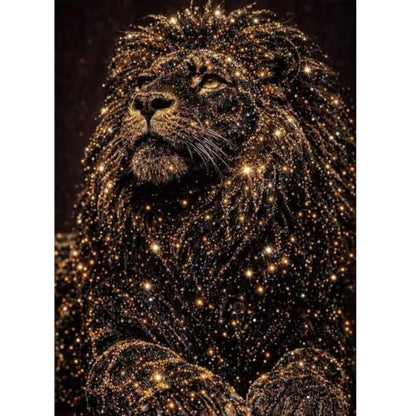Animal Lion 5D Diamond Painting Kits for Adults,Diamond Art 12 X 16 Inch - color: SH175